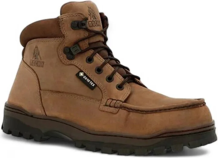 Men's Outback Gore-Tex Waterproof Steel Toe Work Boot - Wide Width In Brown