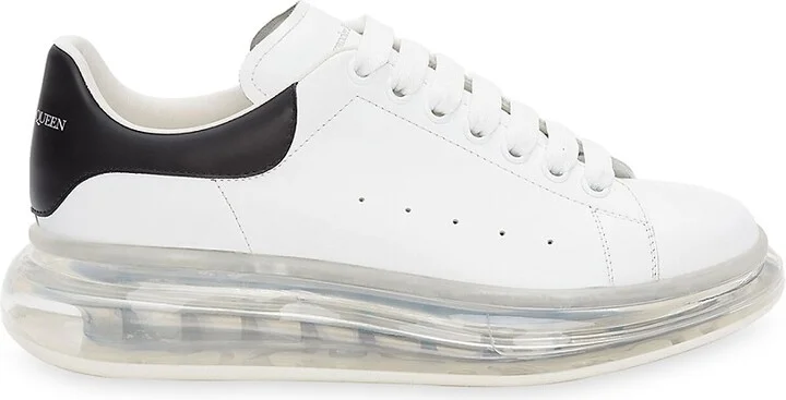 Men's Oversized Gel Sole Leather Platform Sneakers