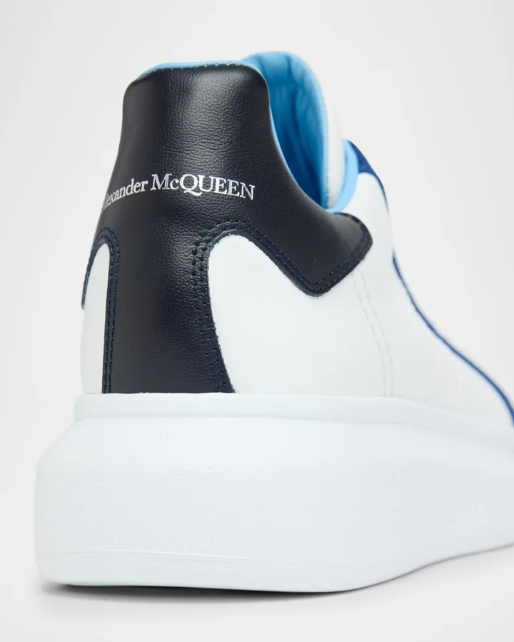 Men's Oversized Leather and Suede T-Toe Sneakers - Image 4