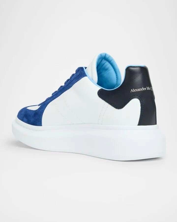 Men's Oversized Leather and Suede T-Toe Sneakers - Image 5