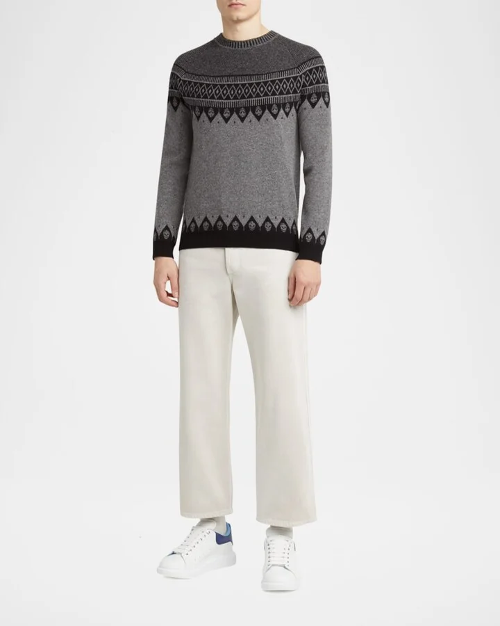Men's Oversized Leather Double-Backstay Sneakers - Image 3