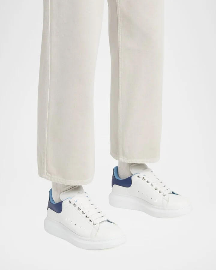 Men's Oversized Leather Double-Backstay Sneakers - Image 9
