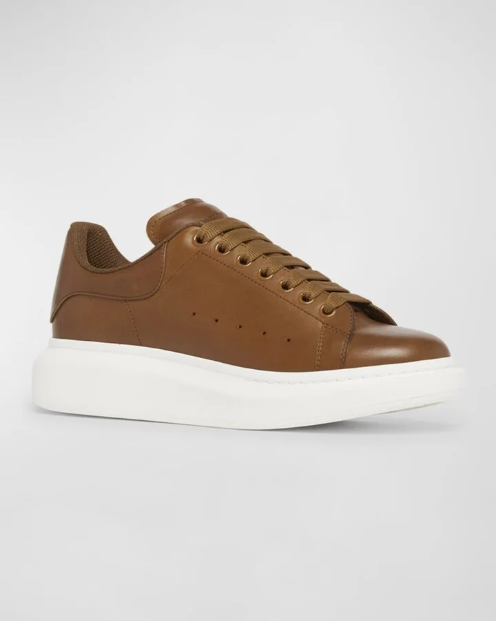 Men's Oversized Leather Low-Top Sneakers - Image 2