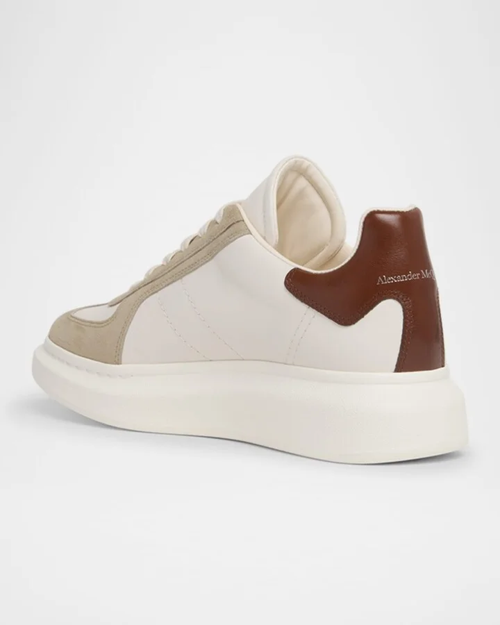 Men's Oversized Leather Low-Top Sneakers - Image 2