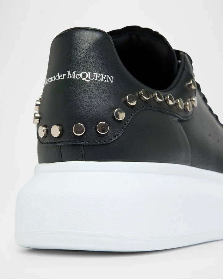 Men's Oversized Studded Leather Low-Top Sneakers - Image 6