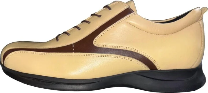 Men's Oxford Shoes In Bone/ Brown