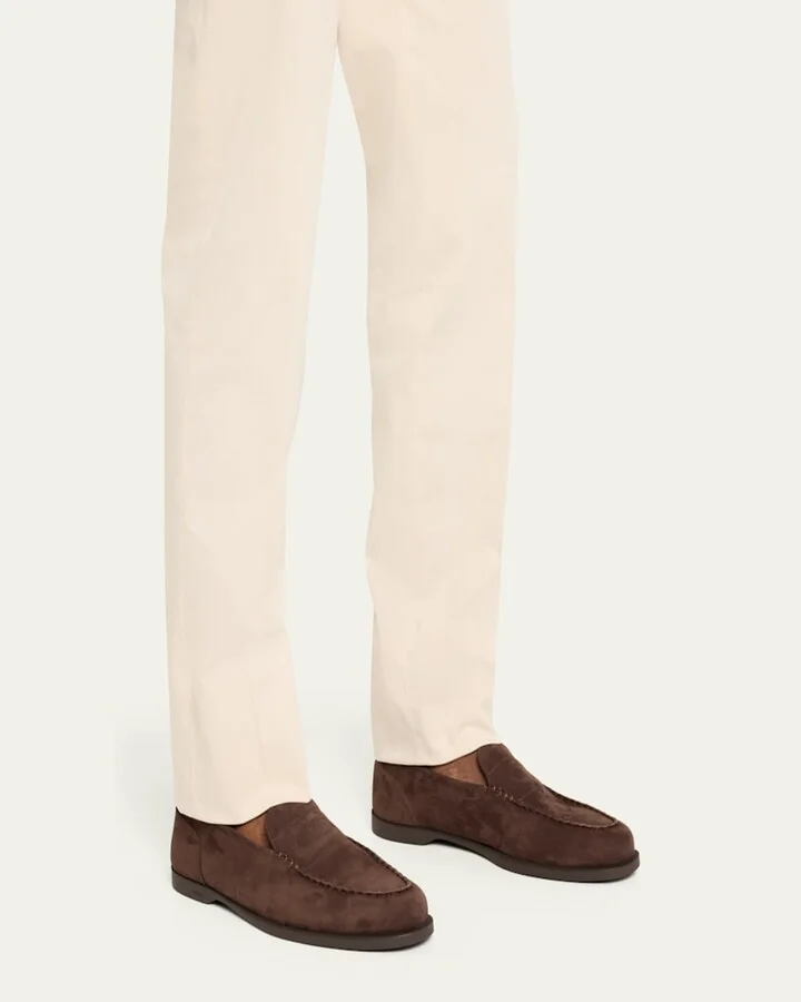 Men's Pace Nubuck Penny Loafers - Image 3