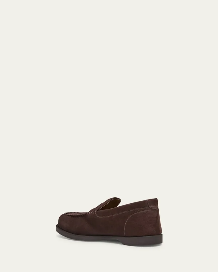 Men's Pace Nubuck Penny Loafers - Image 4