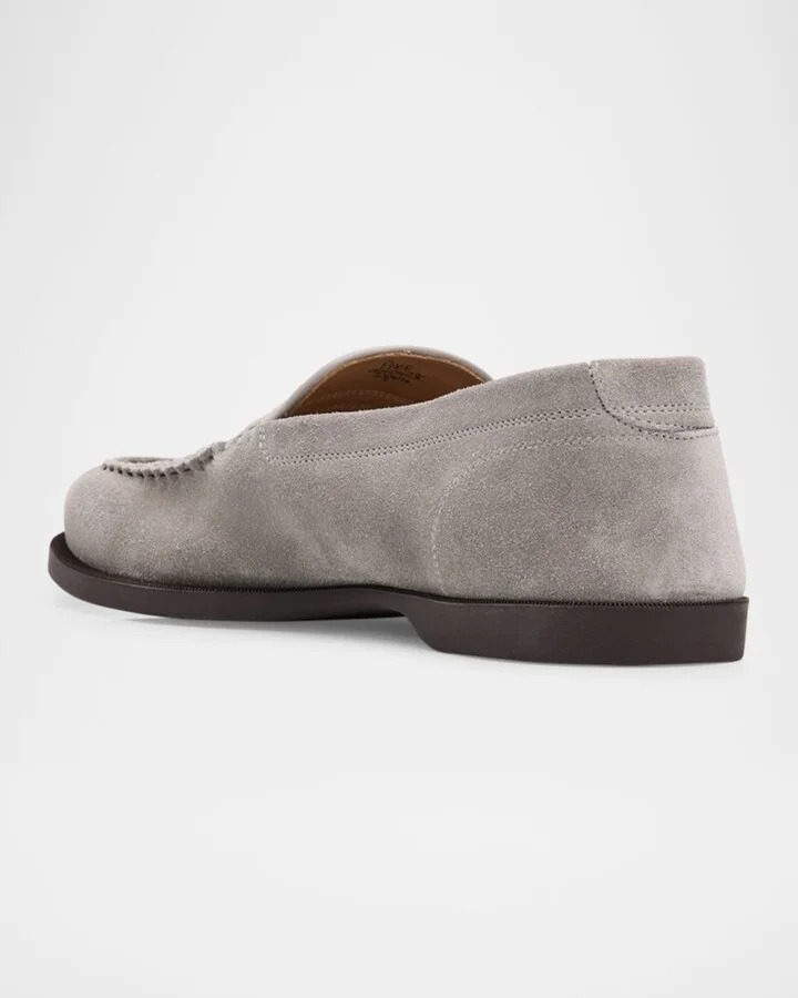 Men's Pace Soft Suede Penny Loafers - Image 2