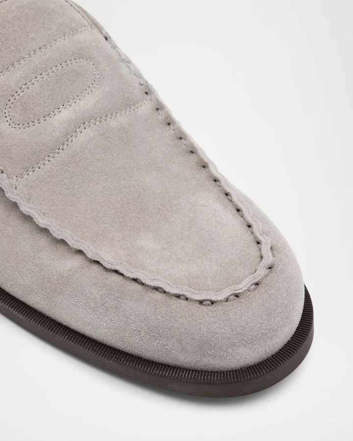 Men's Pace Soft Suede Penny Loafers - Image 3