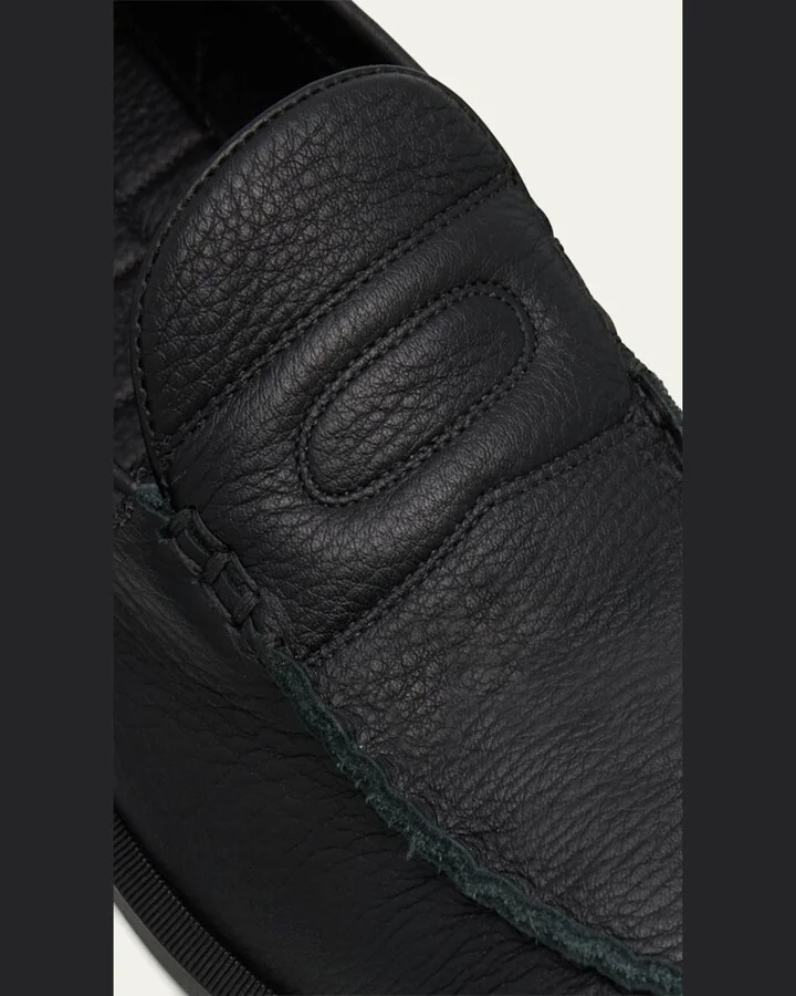 Men's Pace Suede Penny Loafers - Image 4