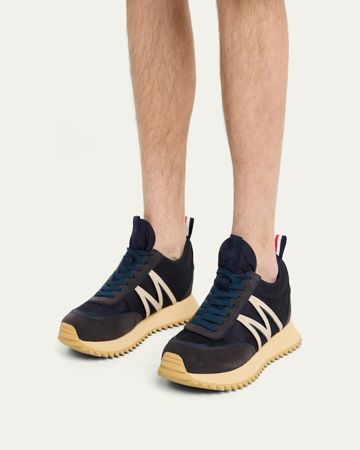 Men's Pacey Nylon and Suede Runner Sneakers - Image 5