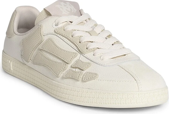 Men's Pacific Bones Leather Sneakers - Birch - Size 14 - Image 2
