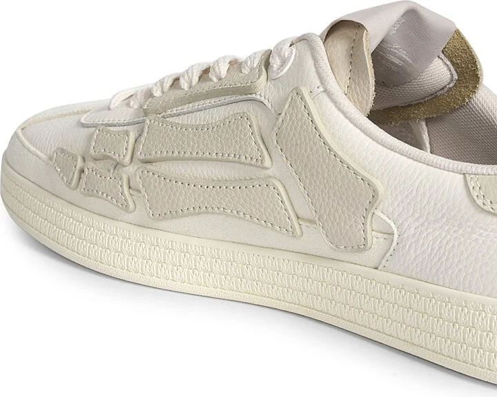 Men's Pacific Bones Leather Sneakers - Birch - Size 14 - Image 6