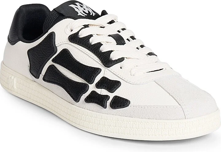 Men's Pacific Bones Leather Sneakers - Birch - Size 14 - Image 7