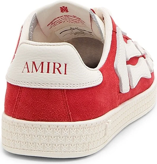 Men's Pacific Bones Leather Sneakers - Varsity Red - Size 15 - Image 3