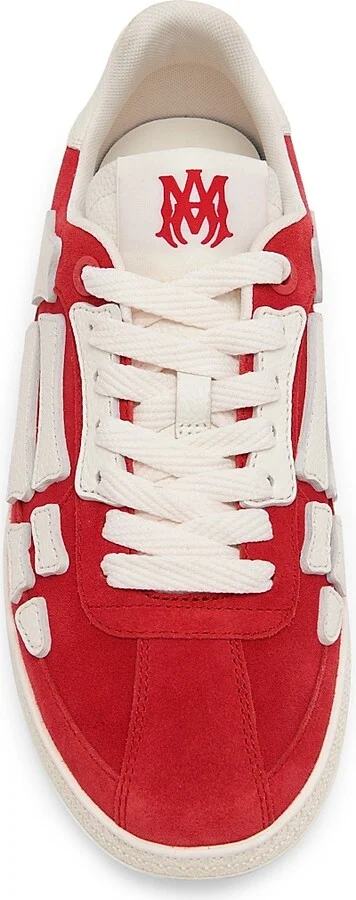 Men's Pacific Bones Leather Sneakers - Varsity Red - Size 15 - Image 4