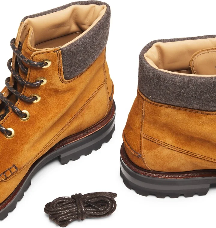 Men's Padstow Suede Hiking Boots - Brandy - Size 10.5 - Image 3
