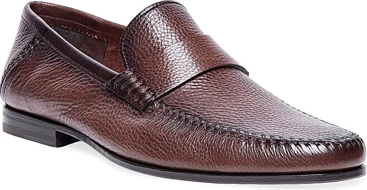 Men's Paine Tumbled Leather Loafers - Dark Brown - Size 8 - Image 2