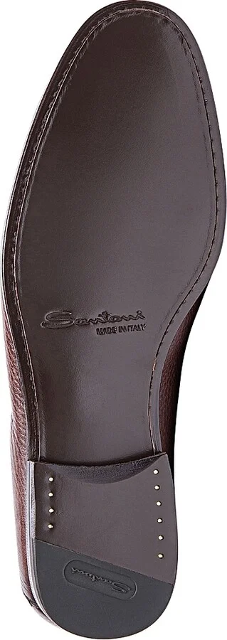 Men's Paine Tumbled Leather Loafers - Dark Brown - Size 8 - Image 7