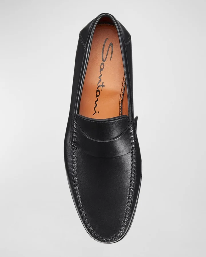 Men's Paine Whipstitched Leather Loafers - Image 7