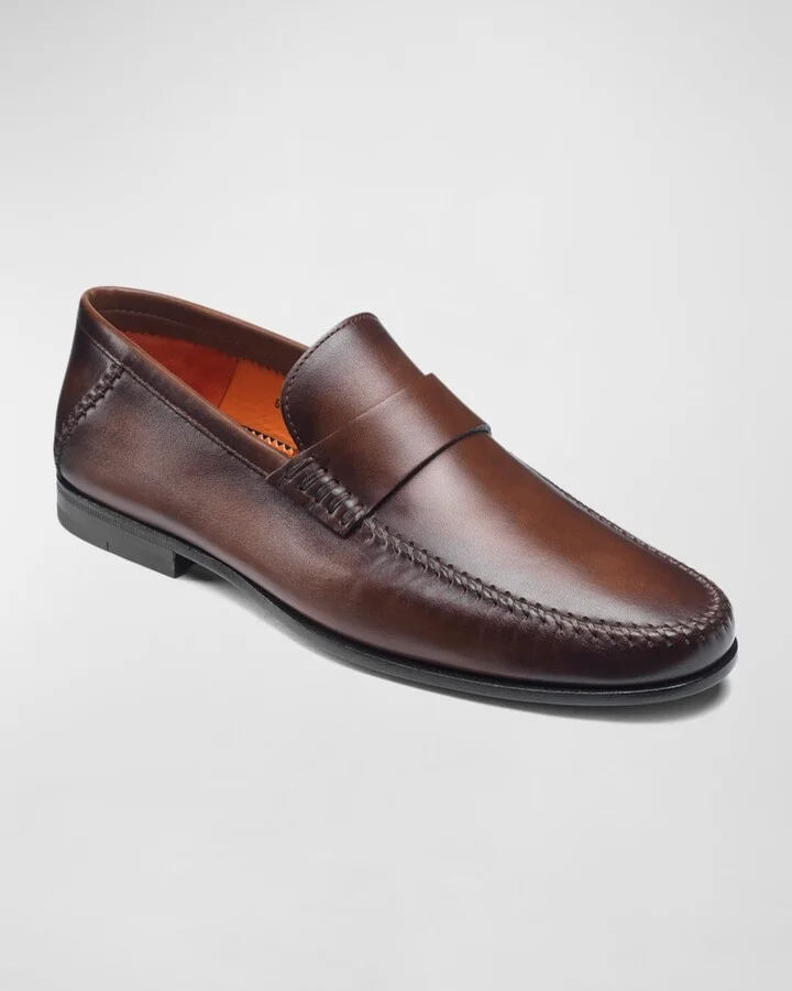 Men's Paine Whipstitched Leather Loafers - Image 3