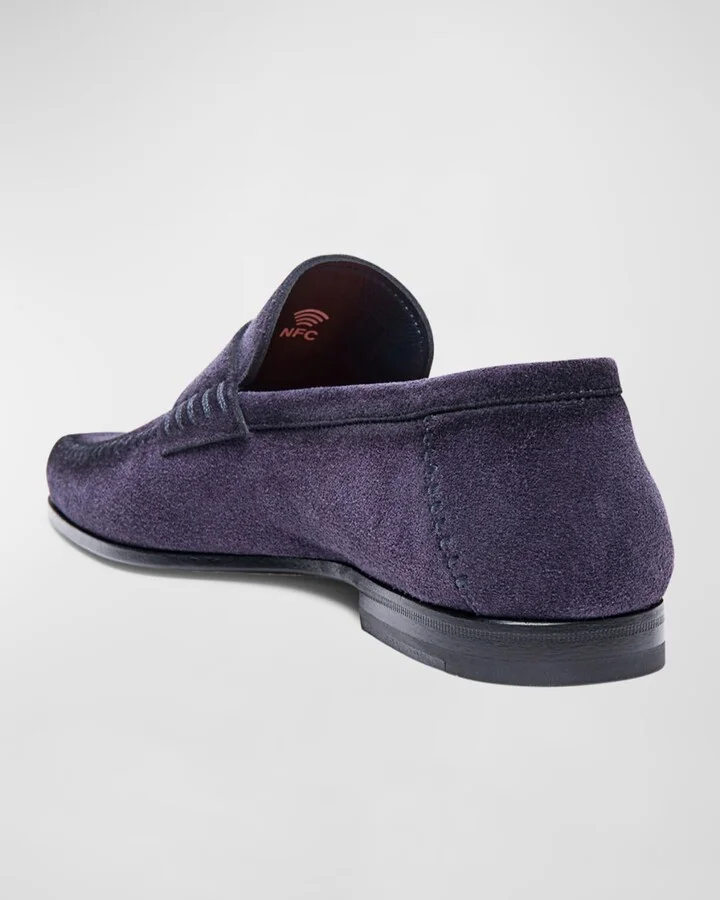 Men's Paine Whipstitched Leather Loafers - Image 4