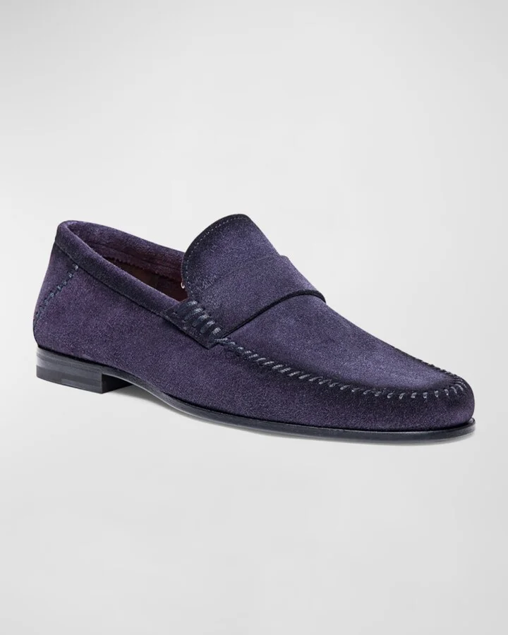 Men's Paine Whipstitched Leather Loafers - Image 7