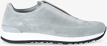 Mens Pale Blue Lift Slip-On Suede Low-Top Trainers Eur 43.5 / 9.5 Uk Men
