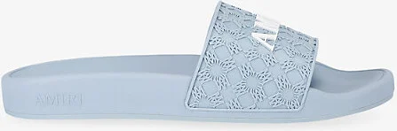 Mens Pale Blue Ma Quad Pool Rubber Sliders Eur 41 / 7 Uk Men