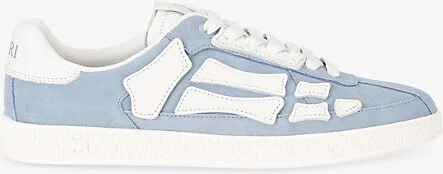 Mens Pale Blue Pacific Bones Suede Trainers Eur 44 / 10 Uk Men