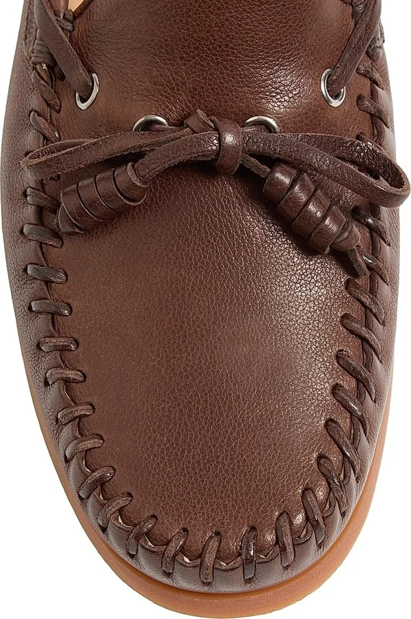 Men's Palm Avenue Buffalo Leather Boat Shoes - Ivory - Size 10 - Image 10