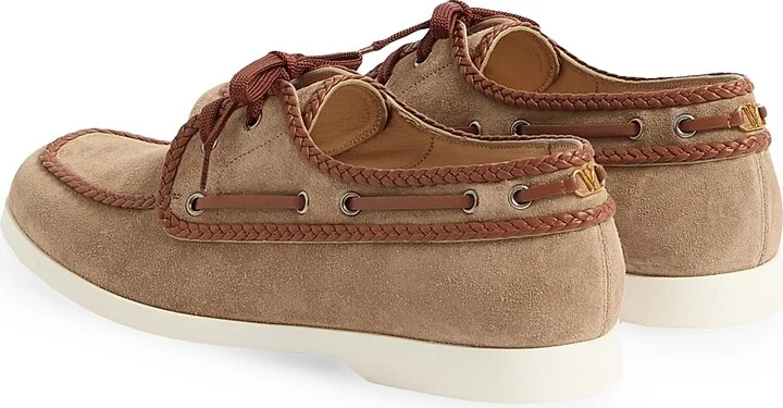 Men's Palm Avenue Crust and Nappa Leather Boat Shoe - Khaki Tobacco - Size 10 - Image 3