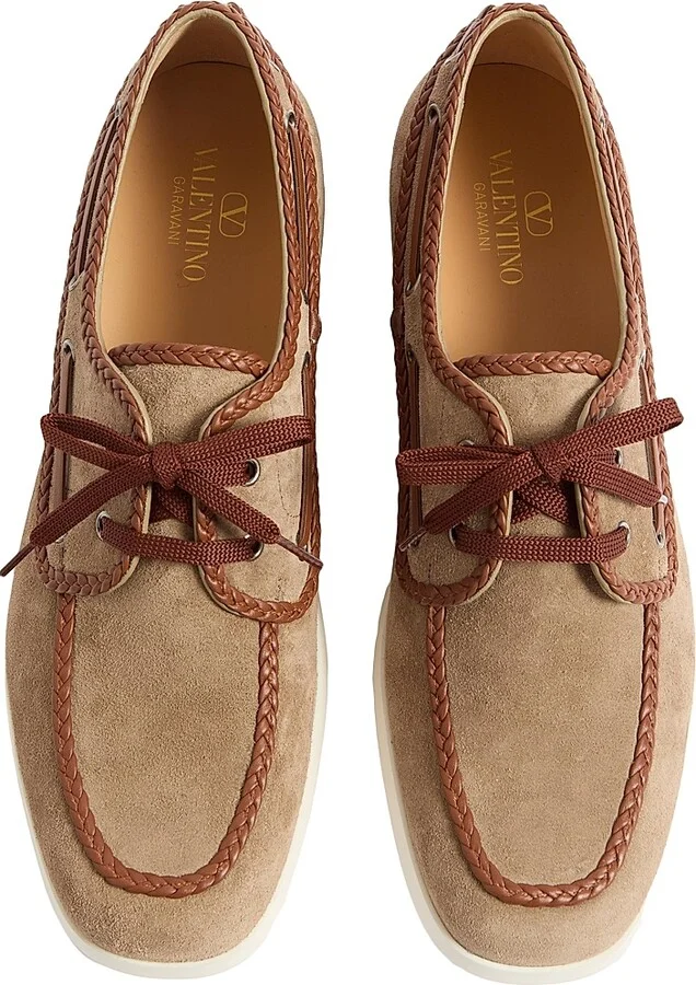 Men's Palm Avenue Crust and Nappa Leather Boat Shoe - Khaki Tobacco - Size 10 - Image 4
