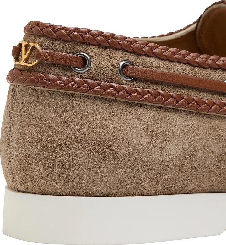 Men's Palm Avenue Crust and Nappa Leather Boat Shoe - Khaki Tobacco - Size 10 - Image 5