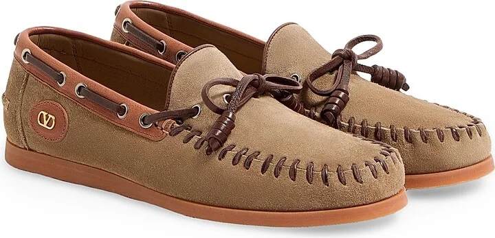 Men's Palm Avenue Crust Leather Boat Shoes - Khaki Tobacco - Size 10 - Image 2