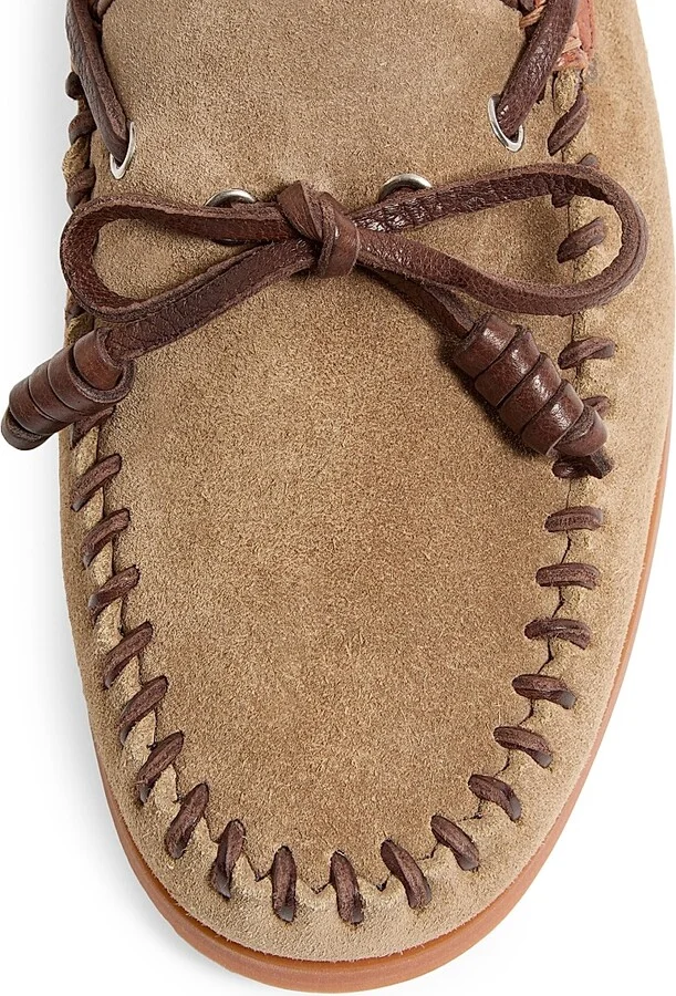 Men's Palm Avenue Crust Leather Boat Shoes - Khaki Tobacco - Size 10 - Image 3