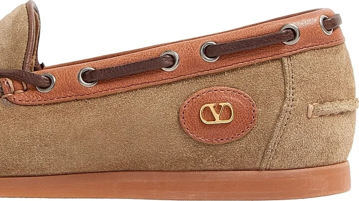 Men's Palm Avenue Crust Leather Boat Shoes - Khaki Tobacco - Size 10 - Image 5