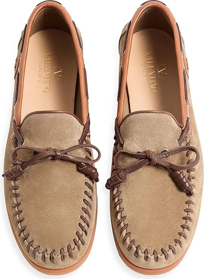 Men's Palm Avenue Crust Leather Boat Shoes - Khaki Tobacco - Size 10 - Image 6