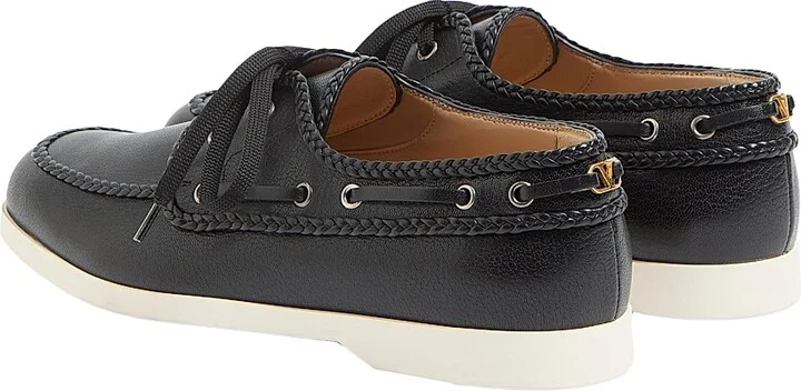 Men's Palm Avenue Kidskin Boat Shoes - Black - Size 9 - Image 3