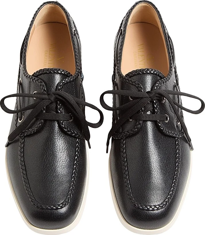 Men's Palm Avenue Kidskin Boat Shoes - Black - Size 9 - Image 4