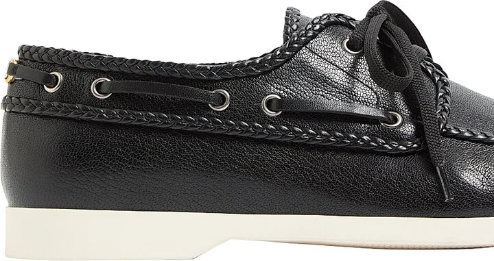 Men's Palm Avenue Kidskin Boat Shoes - Black - Size 9 - Image 5