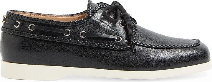 Men's Palm Avenue Kidskin Boat Shoes - Black - Size 9