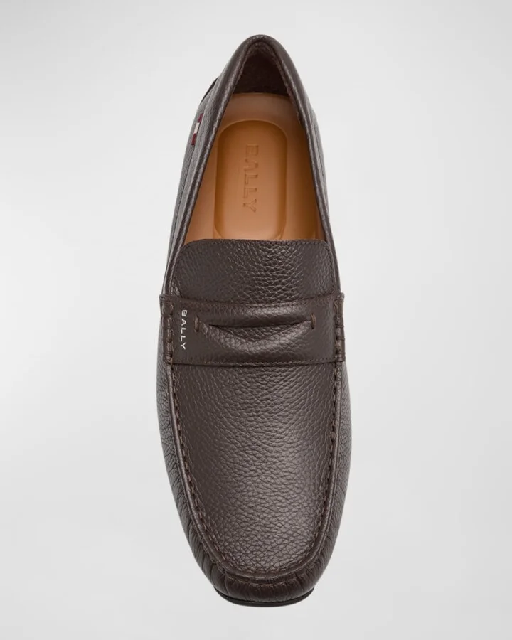 Men's Palven Pilot Grained Leather Drivers - Image 2