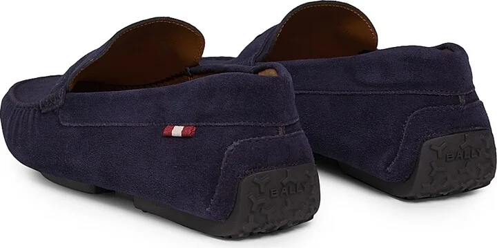 Men's Palven Suede Penny Loafers - Navy - Size 11 - Image 3