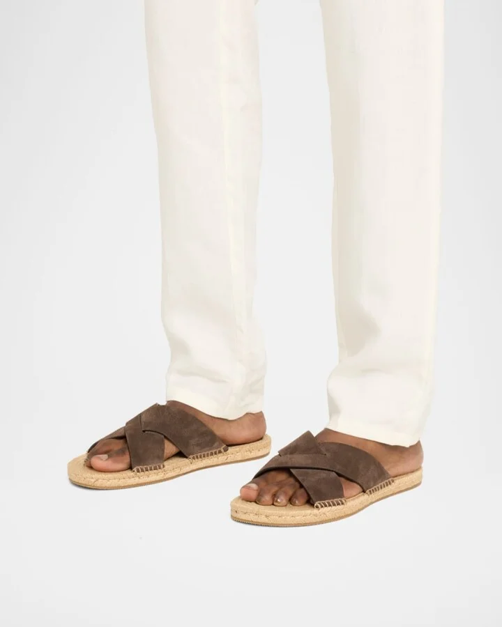 Men's Panarea Suede Espadrille Sandals - Image 2