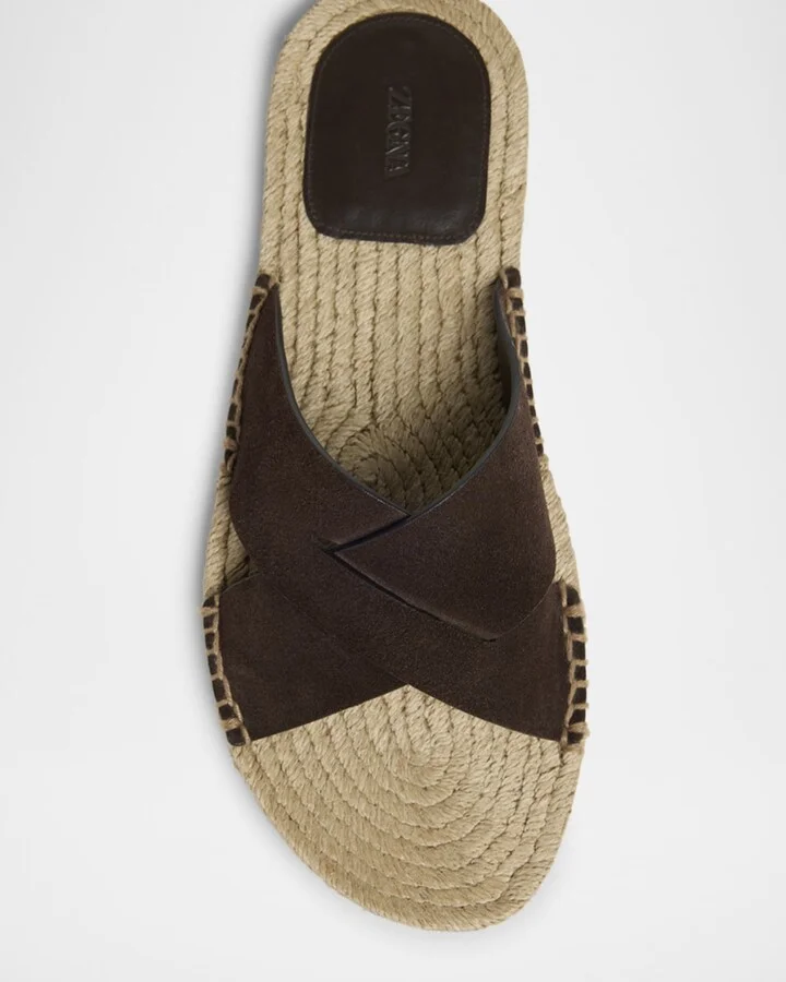 Men's Panarea Suede Espadrille Sandals - Image 3