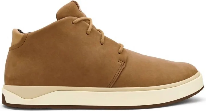 Men's Papaku Ili Waterproof Leather Boots In Tan/tan
