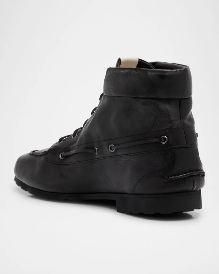 Men's Paphos Leather Lace-Up Boots - Image 5