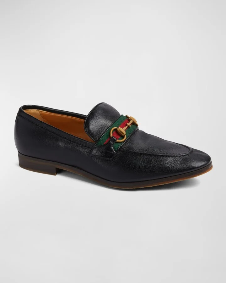 Men's Paride Web Stripe Bit Loafers - Image 2